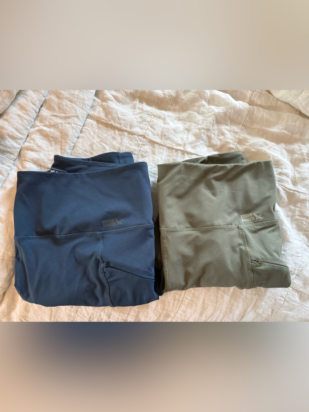 Eddie Bauer Leggings - Navy and Olive Green